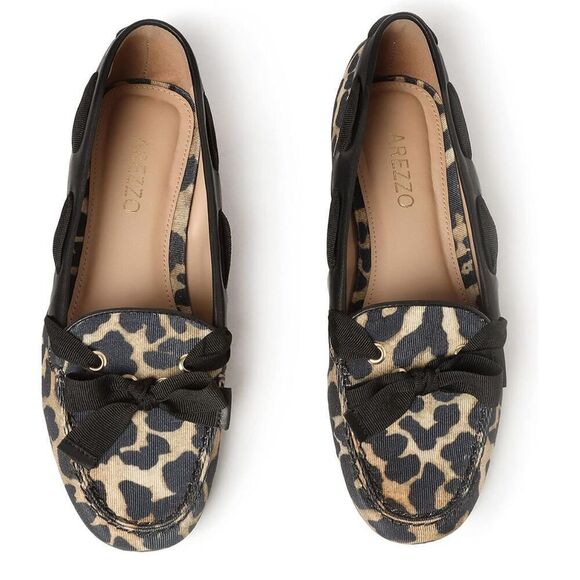 Arezzo Leopard Flats - Picture 1 of 8